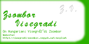 zsombor visegradi business card